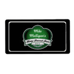 Cool Retro Homebrewed Irish Beer Label Personalized Shipping Labels