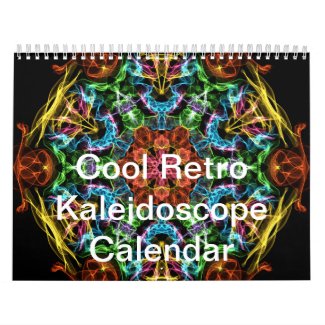 Cool Retro Kaleidoscope Calendar