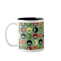 Cool Retro Modern Spheres Coffee Mug by mazarakes Cool Retro Modern Spheres Coffee Mug
