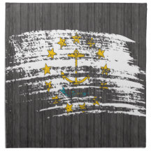 Cool Rhode Islander flag design Printed Napkin