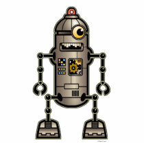 Cool Robot Sal Sculpture Photo Cut Outs