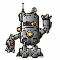 Cool Robot Tugs Sculpture Acrylic Cut Outs