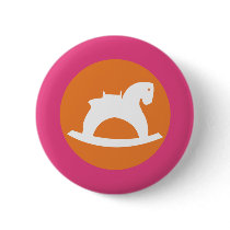 Cool rocking horse (Hip hobbelpaard) Button