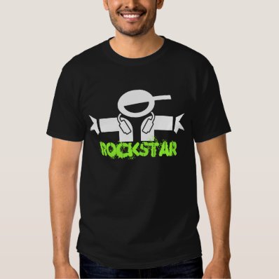 Cool Rockstar T-shirt for men with dj logo