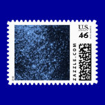 COOL ROYAL BLUE BLACK SPARKLE GLITTER BACKGROUND P stamps