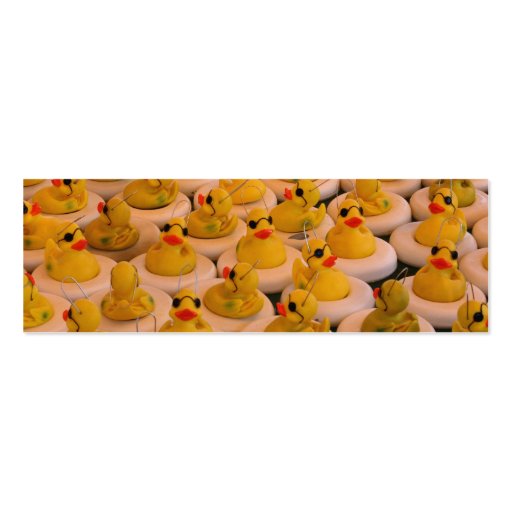 Cool Rubber Duckies Photo Mini Bookmark Business Cards (front side)