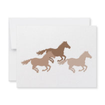 Cool running horses invitations