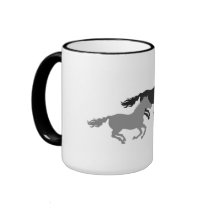 Cool running horses mugs