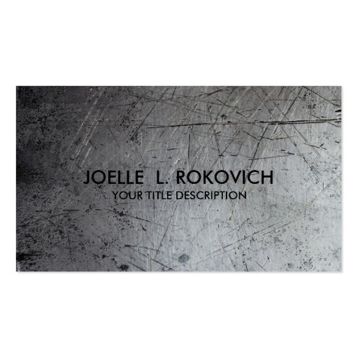 Cool Rustic Grunge Generic Business Card Template (front side)