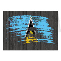 Cool Saint Lucian flag design Cards