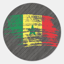 Cool Senegalese flag design Stickers