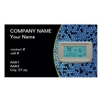 cool setting thermostat business card templates