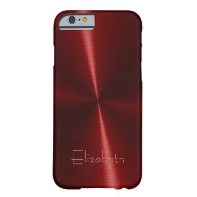 Cool Shiny Radial Steel Metal Barely There iPhone 6 Case