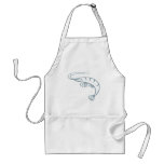 Cool Shrimp Icon Logo Shirt Prawn aprons