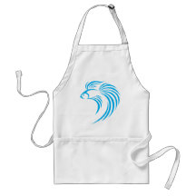 Cool Siamese Fish Swish Logo Icon Style Aprons