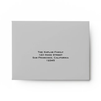 Cool Silver RSVP Envelope envelope