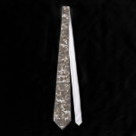 Cool Silver Sequin Effect Custom Tie