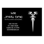 Cool simple elegant black white tribal tattoo ink business card templates