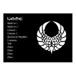 Cool simple elegant black white tribal tattoo ink business card templates