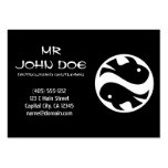 Cool simple elegant black white tribal tattoo ink business cards