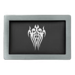 Cool Simple Elegant Classic Black White Tribal Belt Buckles