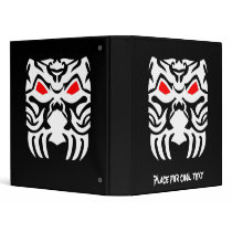 Cool Simple Elegant Classic Black White Tribal Vinyl Binder