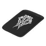 Cool Simple Elegant Classic Black White Tribal iPad Sleeves