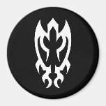 Cool Simple Elegant Classic Black White Tribal Fridge Magnets