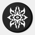 Cool Simple Elegant Classic Black White Tribal Refrigerator Magnet