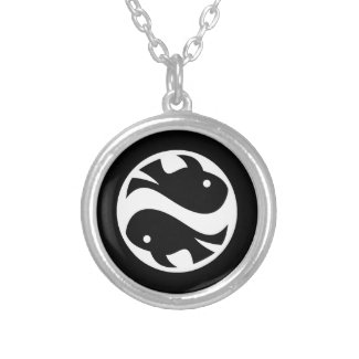 Cool Simple Elegant Classic Black White Tribal Pendants