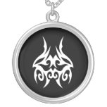 Cool Simple Elegant Classic Black White Tribal Custom Necklace