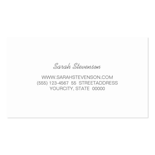 Cool Simple Gold Striped *Not Real Gold Foil Business Card Templates (back side)