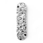 Cool skateboard with crazy monster graphics