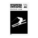 Cool skiing postage