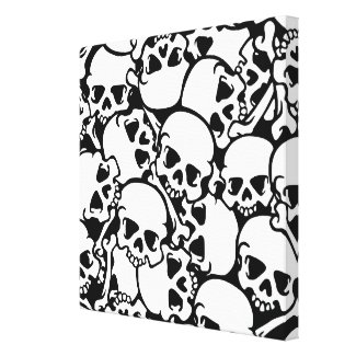 Cool Skulls wrappedcanvas