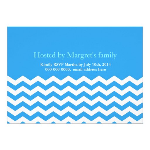 Cool sky blue summer graduation party invite