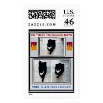 COOL SLATE CAT STAMP by mrsheldo COOL SLATE CAT STAMP