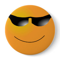 Cool Smiley buttons by clarachandler Cool Smiley buttons