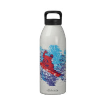 Cool Snowboarder Water Bottles