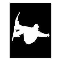 Cool snowboarding postcards