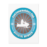Cool Snowmobilers Club Postcard