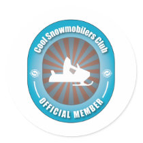 Cool Snowmobilers Club stickers by busybees Cool Snowmobilers Club stickers