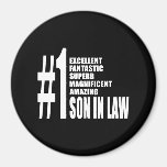 Cool Sons in Law : Number One Son in Law Refrigerator Magnets