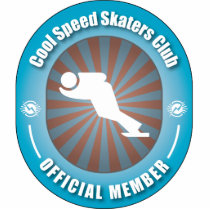 Cool Speed Skaters Club photo sculptures
