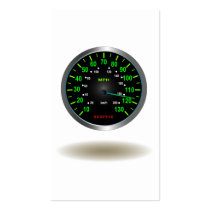 Cool Speedometer Emblem Business Card