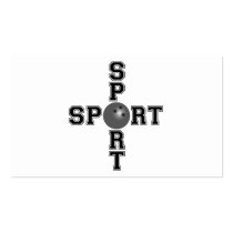 Cool Sport Bowling Cross Business Card