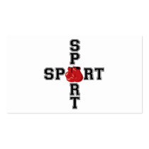 Cool Sport Boxing Cross Business Card Templates