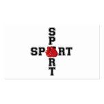 Cool Sport Boxing Cross Business Card Templates