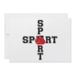 Cool Sport Boxing Cross invitations