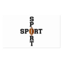Cool Sport Football Cross Business Card Templates
